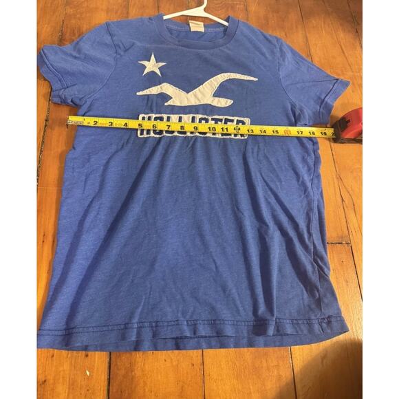 Hollister Y2K California Logo T Shirt Blue, Mens SZ Medium - Picture 5 of 5